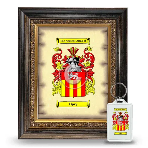 Opry Framed Coat of Arms and Keychain - Heirloom