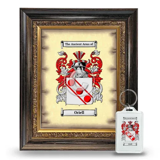 Oriell Framed Coat of Arms and Keychain - Heirloom
