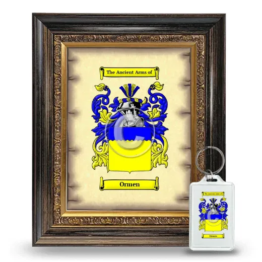 Ormen Framed Coat of Arms and Keychain - Heirloom