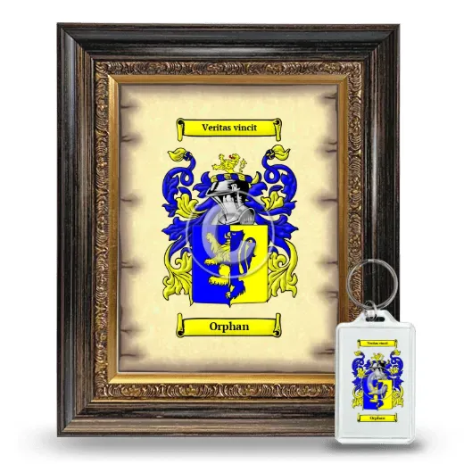 Orphan Framed Coat of Arms and Keychain - Heirloom