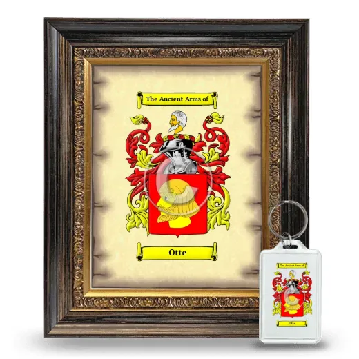 Otte Framed Coat of Arms and Keychain - Heirloom