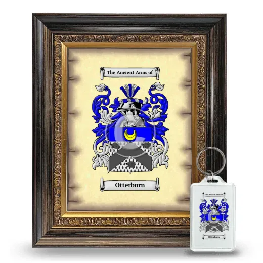 Otterburn Framed Coat of Arms and Keychain - Heirloom