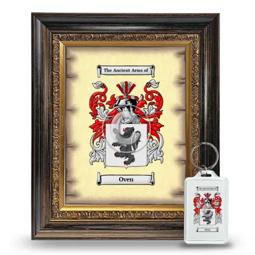 Oven Framed Coat of Arms and Keychain - Heirloom