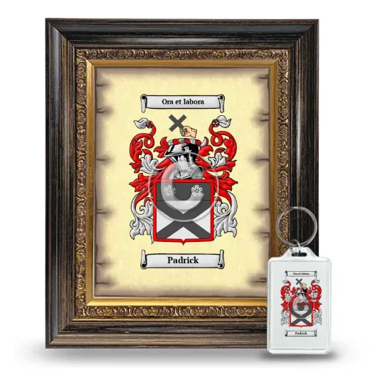 Padrick Framed Coat of Arms and Keychain - Heirloom
