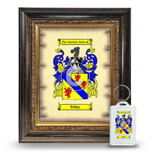 Palay Framed Coat of Arms and Keychain - Heirloom