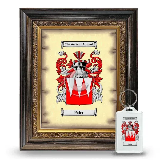 Paler Framed Coat of Arms and Keychain - Heirloom