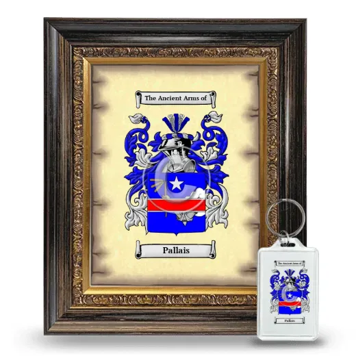Pallais Framed Coat of Arms and Keychain - Heirloom