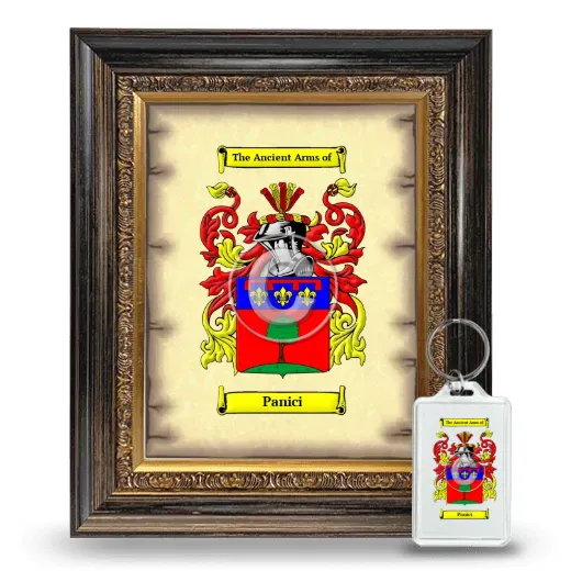 Panici Framed Coat of Arms and Keychain - Heirloom