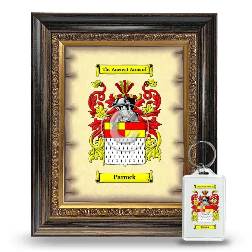 Parrock Framed Coat of Arms and Keychain - Heirloom