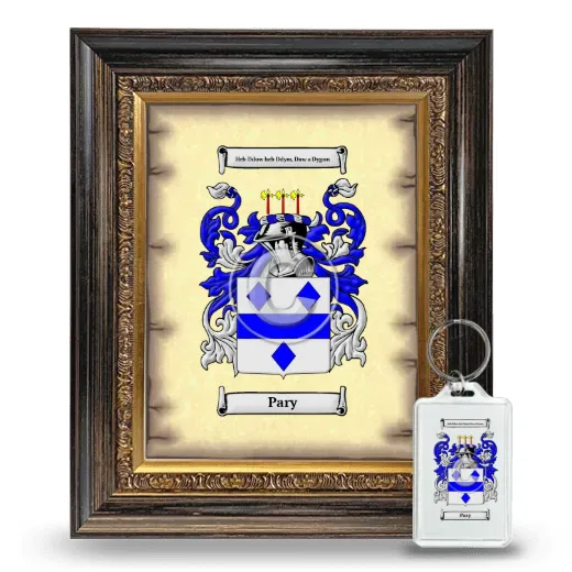 Pary Framed Coat of Arms and Keychain - Heirloom