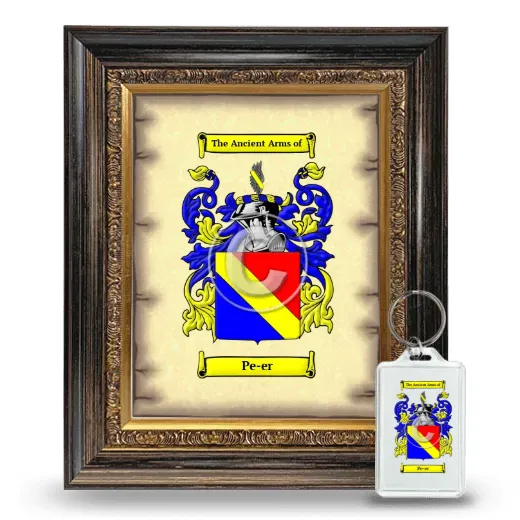 Pe-er Framed Coat of Arms and Keychain - Heirloom