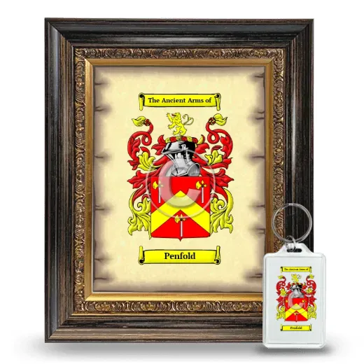 Penfold Framed Coat of Arms and Keychain - Heirloom