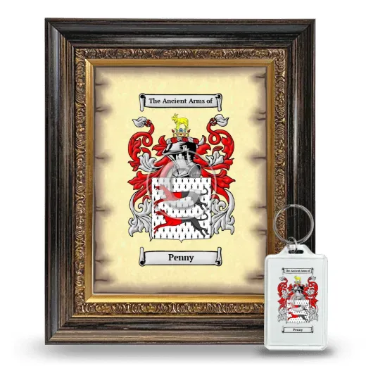 Penny Framed Coat of Arms and Keychain - Heirloom