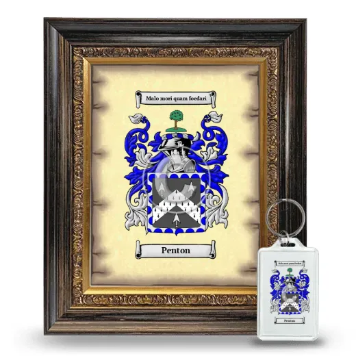 Penton Framed Coat of Arms and Keychain - Heirloom