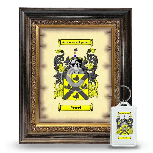 Percel Framed Coat of Arms and Keychain - Heirloom