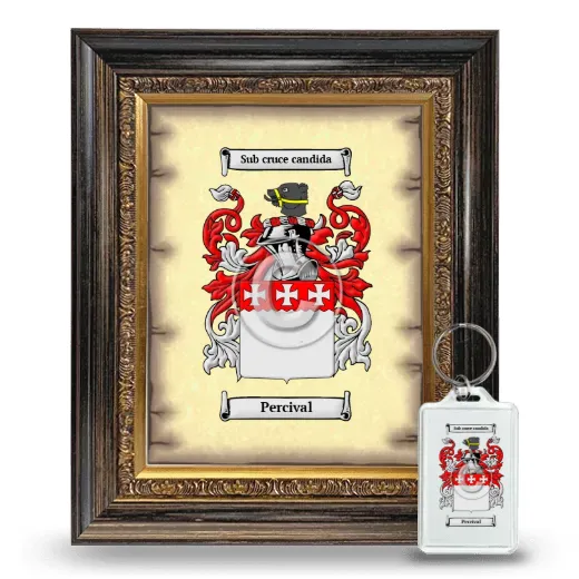 Percival Framed Coat of Arms and Keychain - Heirloom