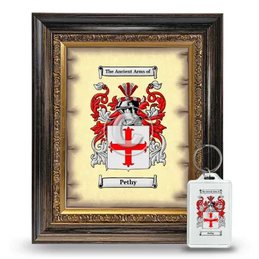 Pethy Framed Coat of Arms and Keychain - Heirloom