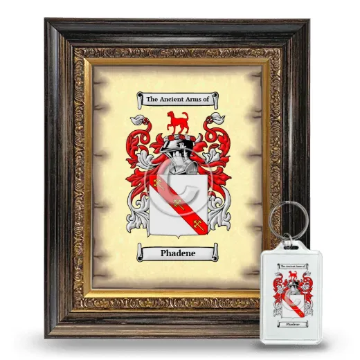 Phadene Framed Coat of Arms and Keychain - Heirloom