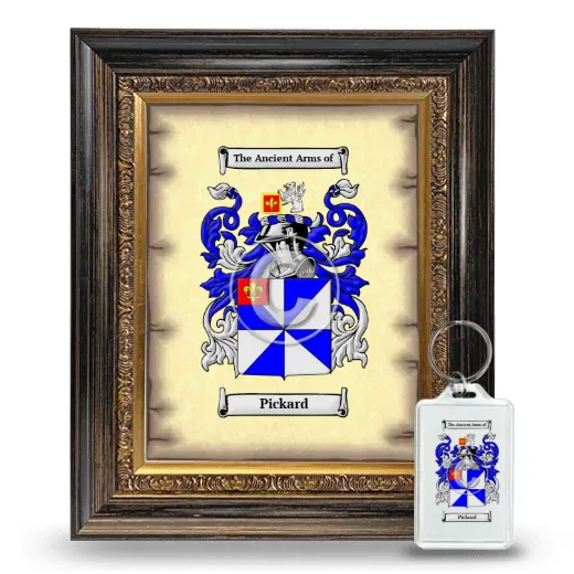 Pickard Framed Coat of Arms and Keychain - Heirloom