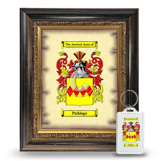 Pickings Framed Coat of Arms and Keychain - Heirloom
