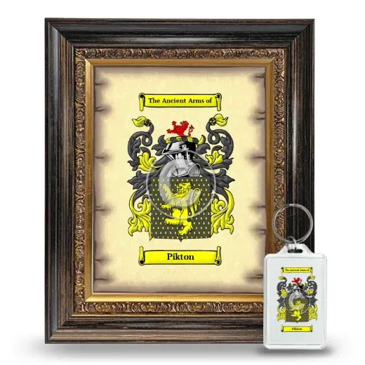 Pikton Framed Coat of Arms and Keychain - Heirloom