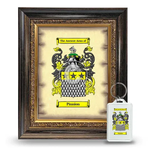 Pinnion Framed Coat of Arms and Keychain - Heirloom
