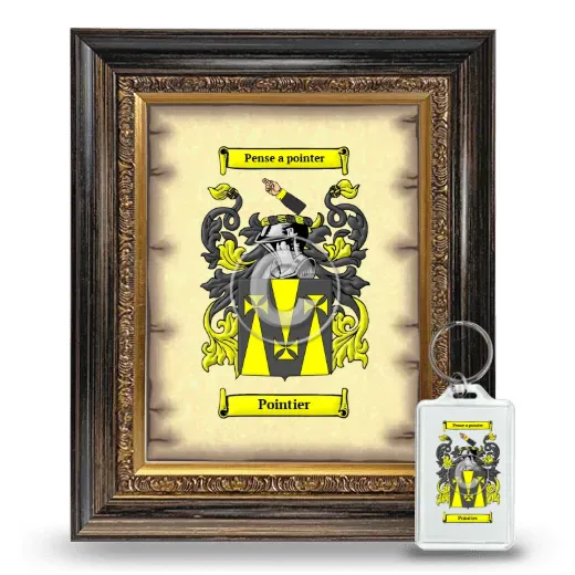 Pointier Framed Coat of Arms and Keychain - Heirloom
