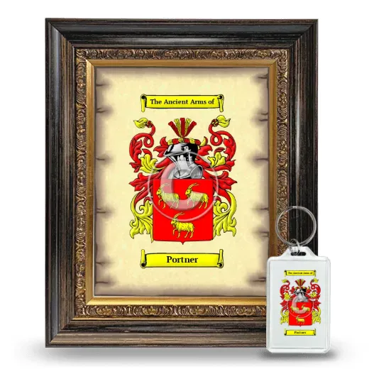 Portner Framed Coat of Arms and Keychain - Heirloom