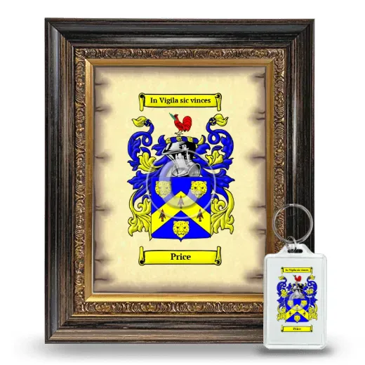Price Framed Coat of Arms and Keychain - Heirloom