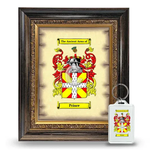 Prince Framed Coat of Arms and Keychain - Heirloom