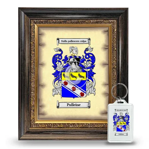 Pulleine Framed Coat of Arms and Keychain - Heirloom