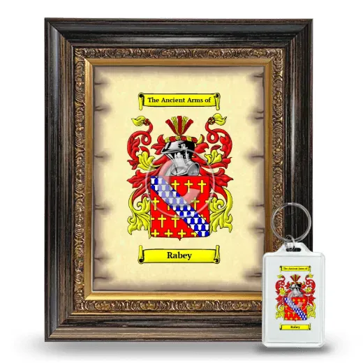 Rabey Framed Coat of Arms and Keychain - Heirloom
