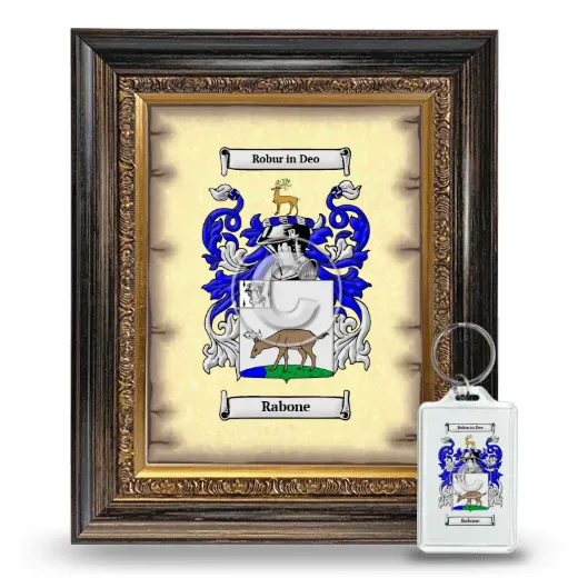 Rabone Framed Coat of Arms and Keychain - Heirloom