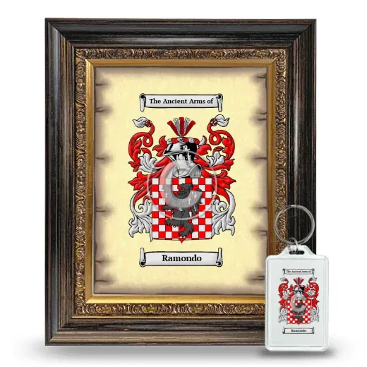 Ramondo Framed Coat of Arms and Keychain - Heirloom