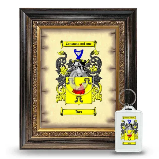 Ras Framed Coat of Arms and Keychain - Heirloom