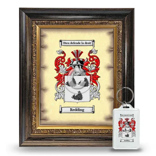 Redding Framed Coat of Arms and Keychain - Heirloom