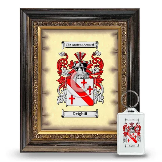 Reighill Framed Coat of Arms and Keychain - Heirloom