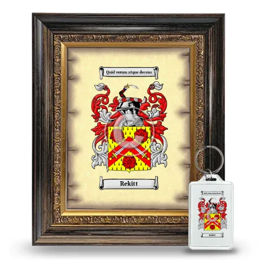 Rekitt Framed Coat of Arms and Keychain - Heirloom