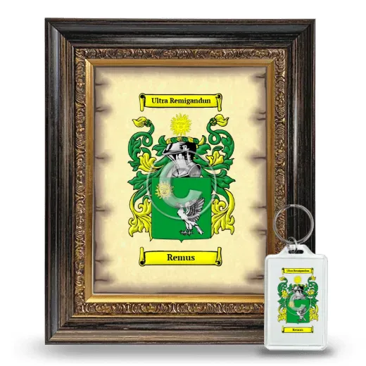 Remus Framed Coat of Arms and Keychain - Heirloom