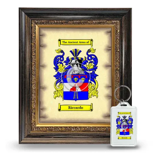 Riccardo Framed Coat of Arms and Keychain - Heirloom