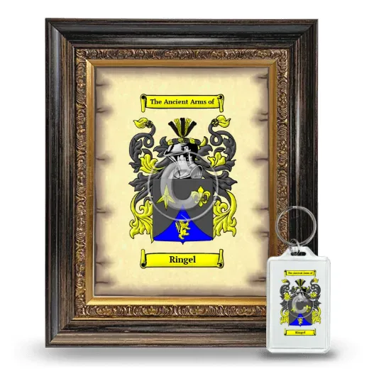 Ringel Framed Coat of Arms and Keychain - Heirloom