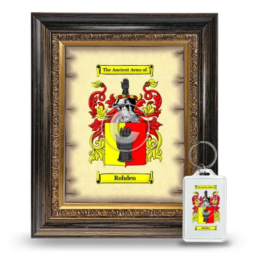 Rohden Framed Coat of Arms and Keychain - Heirloom