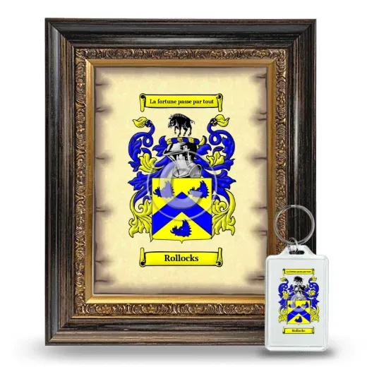 Rollocks Framed Coat of Arms and Keychain - Heirloom
