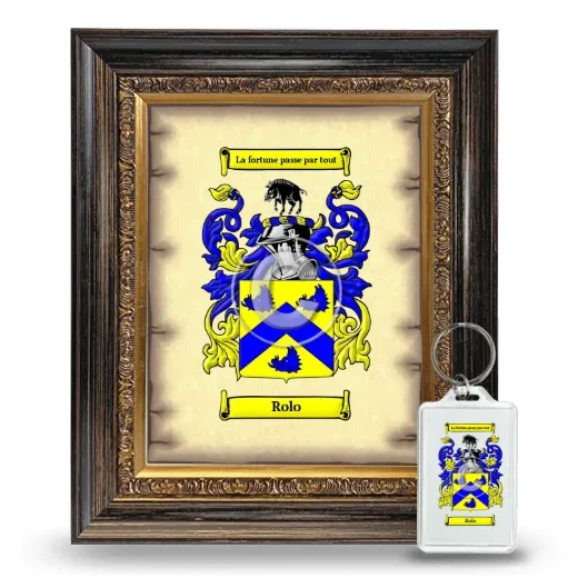 Rolo Framed Coat of Arms and Keychain - Heirloom