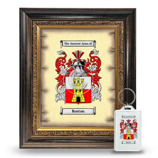 Roston Framed Coat of Arms and Keychain - Heirloom