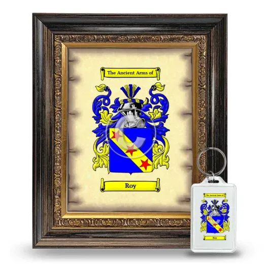 Roy Framed Coat of Arms and Keychain - Heirloom