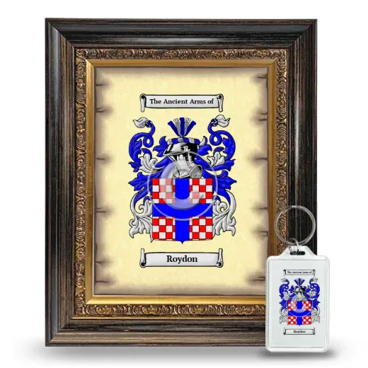 Roydon Framed Coat of Arms and Keychain - Heirloom