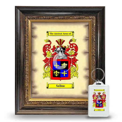 Salina Framed Coat of Arms and Keychain - Heirloom