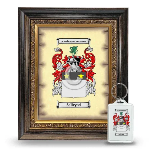 Sallvynd Framed Coat of Arms and Keychain - Heirloom