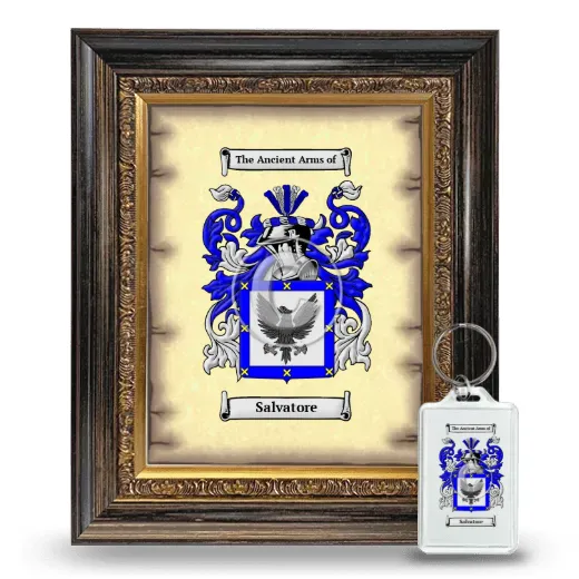 Salvatore Framed Coat of Arms and Keychain - Heirloom